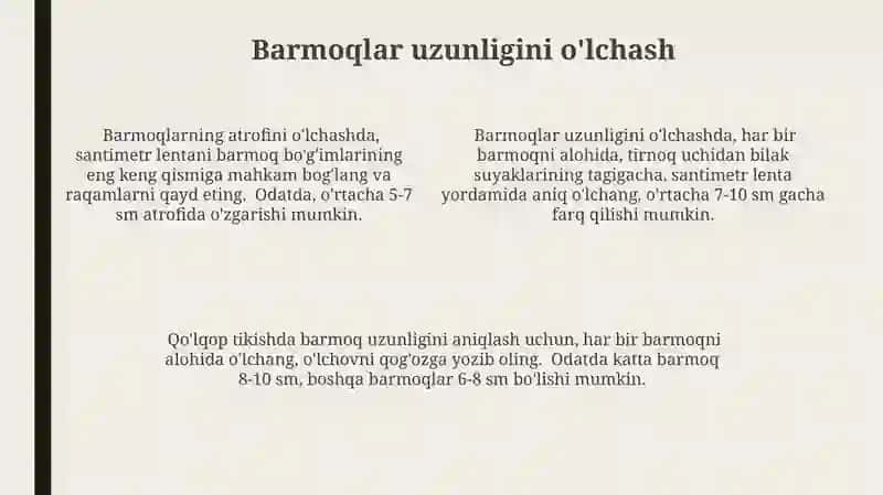 Qo'lqopning matoni kesish olish 4
