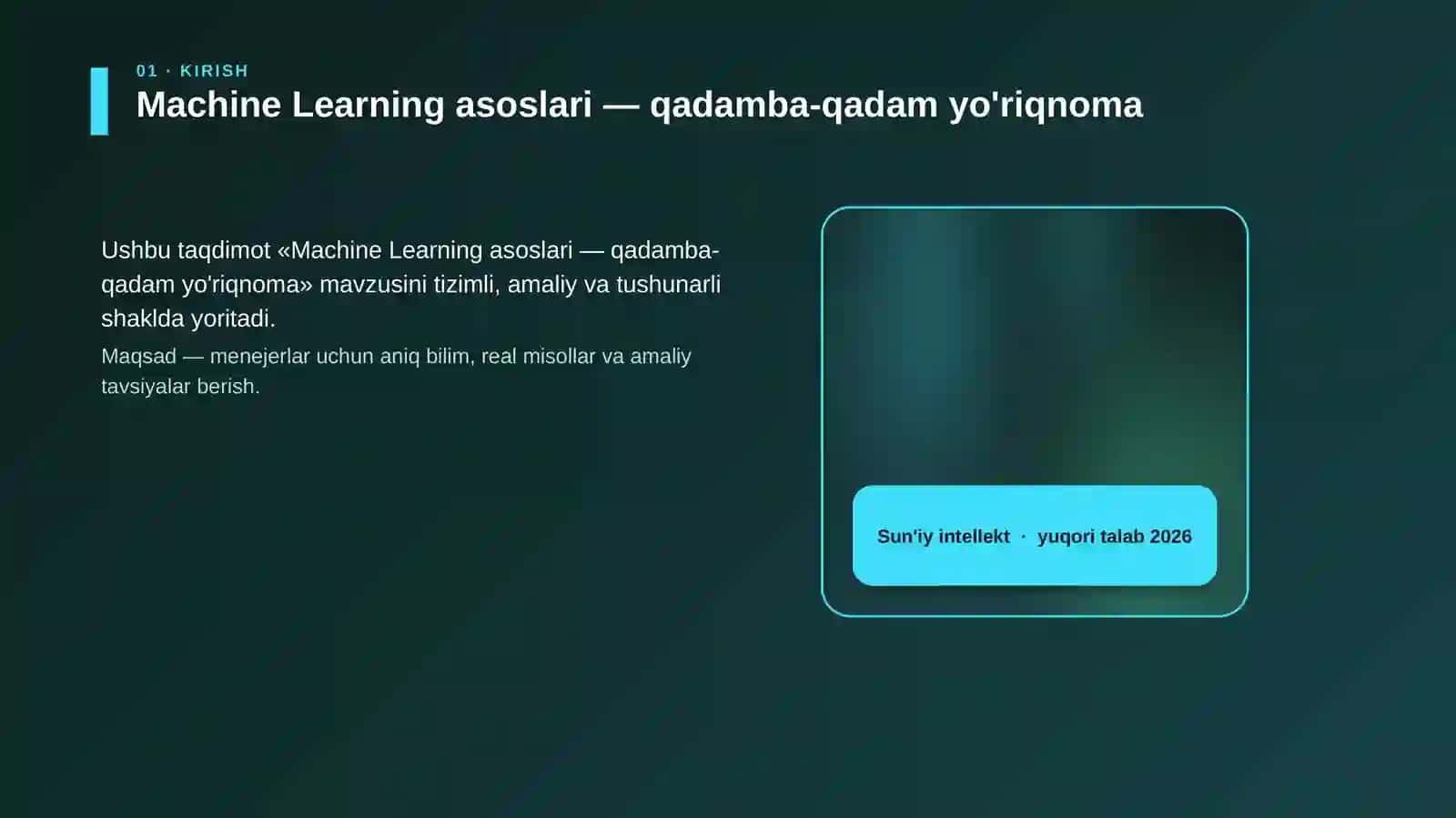 Machine Learning asoslari — qadamba-qadam yo'riqnoma 4