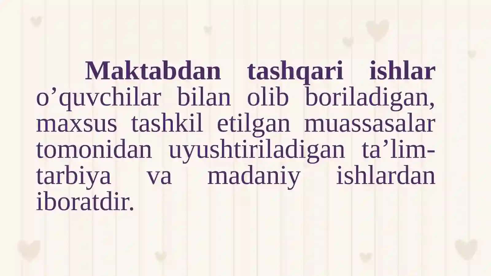 Sinfdan va maktabdan tashqari tarbiyaviy ishlarda oila va mahalla hamkorligi 4