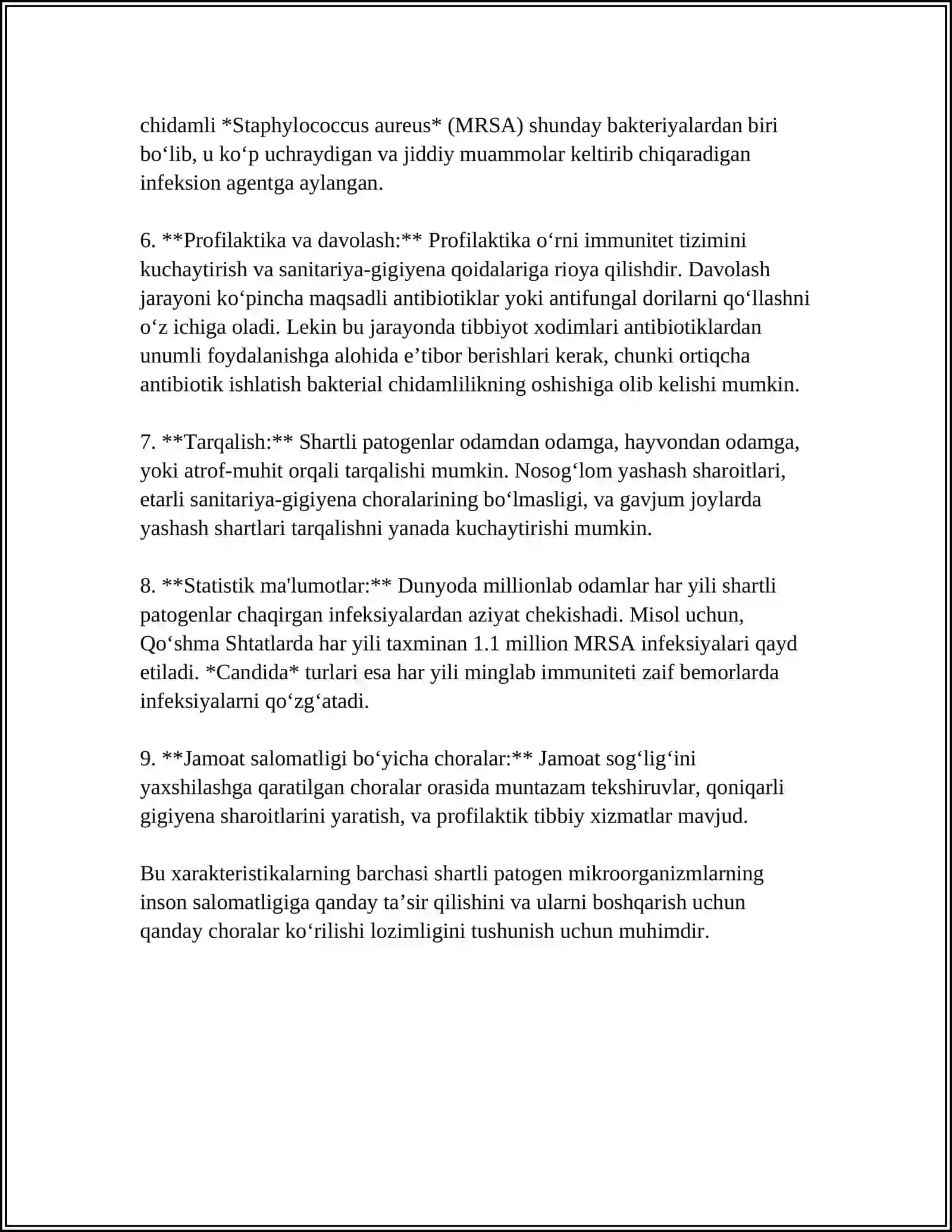 SHARTLI PATOGEN ANAEROB KOKKLAR (PEPTOKOKKIAR, PEPTOSTREPTOKOKKLAR, VEYLONELLALAR) ULARNI XIRURGIK VA GINEKOLOGIK KASALLIKLARDAGI AHAMIYATI 4