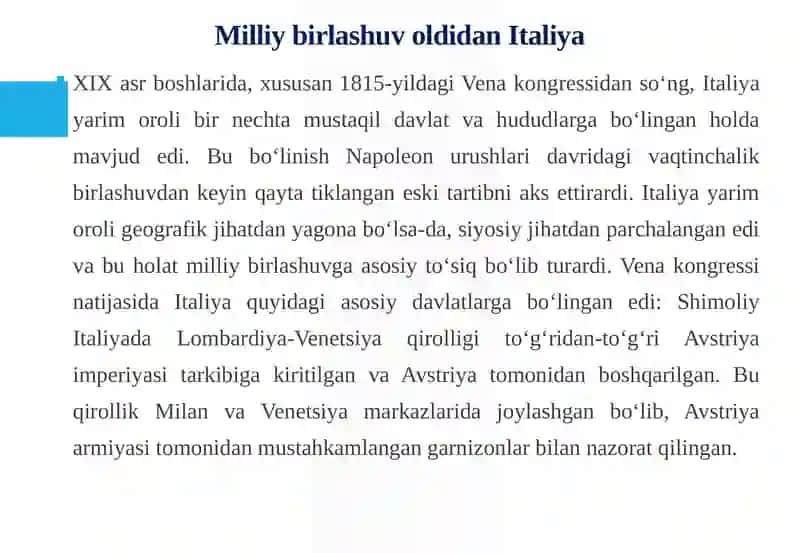 Italiyaning milliy birlashishi 4