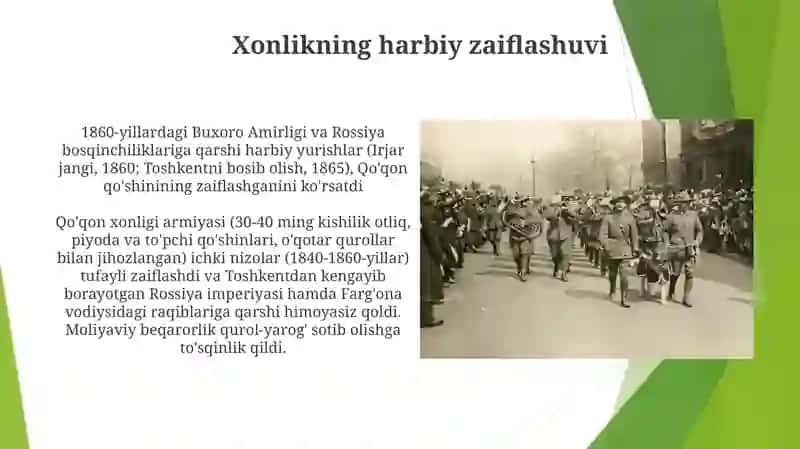 Qoʻqon xonligida harbiy ishlar 4