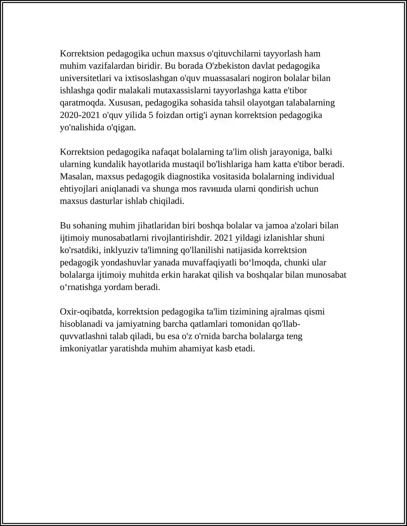 Korrektsion Pedagogika 4