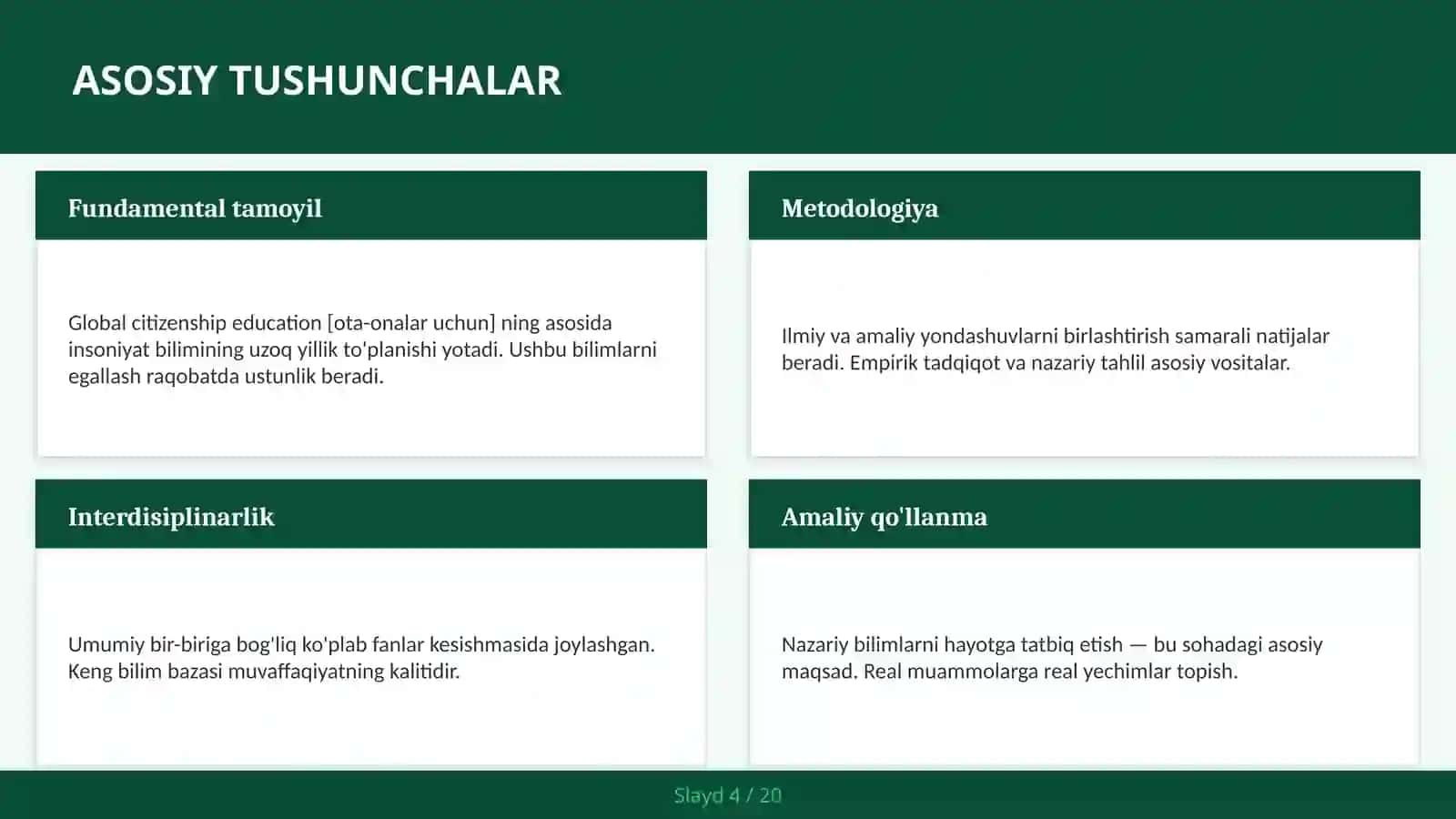 Global citizenship education [ota-onalar uchun] 4