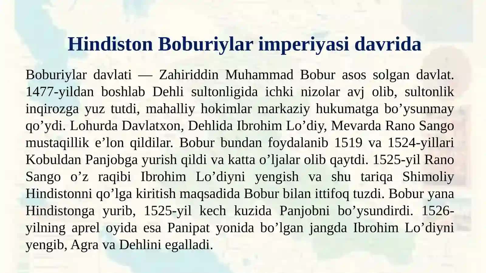 HINDISTON BOBURIYLAR  IMPERIYASI DAVRIDA 4
