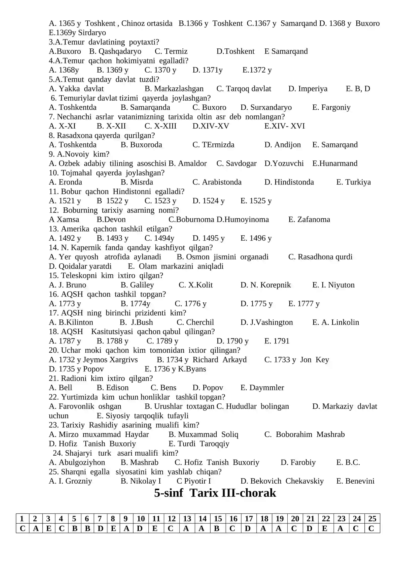 5- sinf tarix I-chorak 4