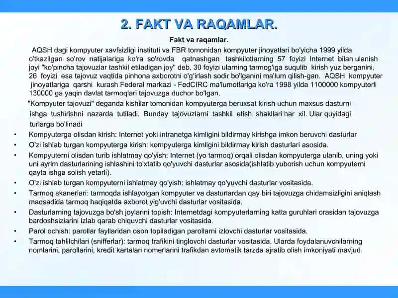 INTRANET VA INTERNETDA AXBOROT HIMOYASI 4