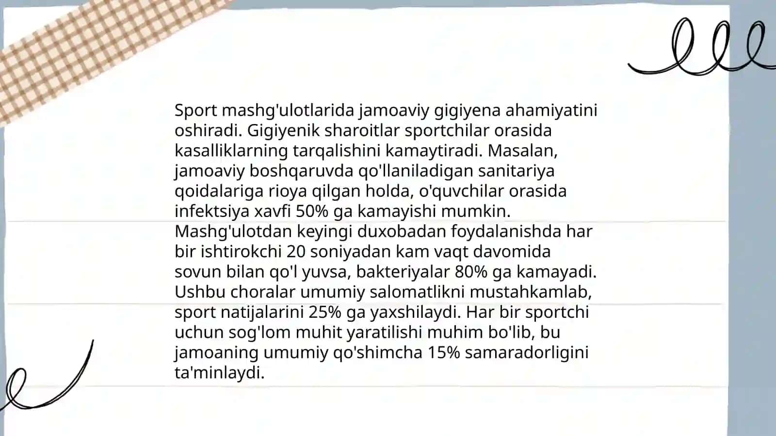 Jismoniy tarbiya darslarida shaxsiy va jamoat gigiyenasi 4