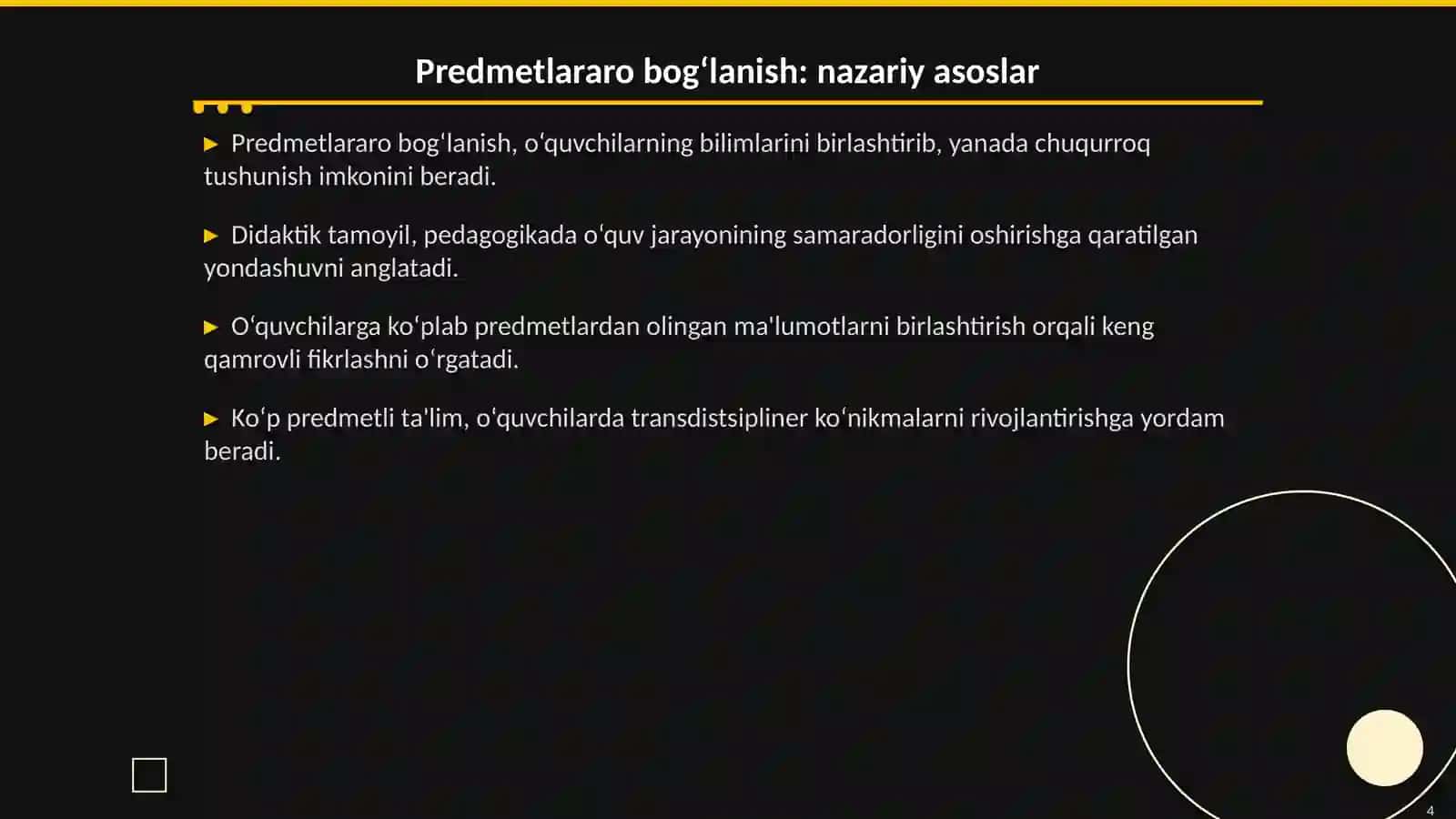 Ekskursiya darsi davomida predmetlararo bog‘lanish 4