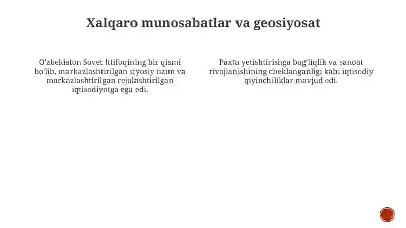 Sovet O'zbekistonining tarixiy konteksti 4