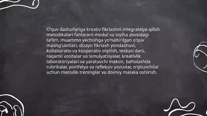 Zamonaviy mutaxassis tayyorlashda kreativ fikrlash 4