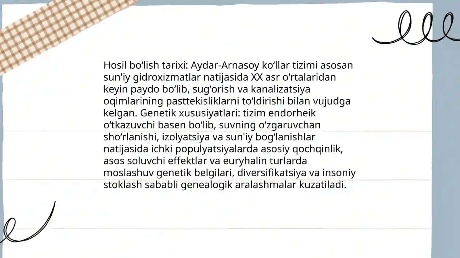 Aydar arnasoy koʻllar tizimi 4