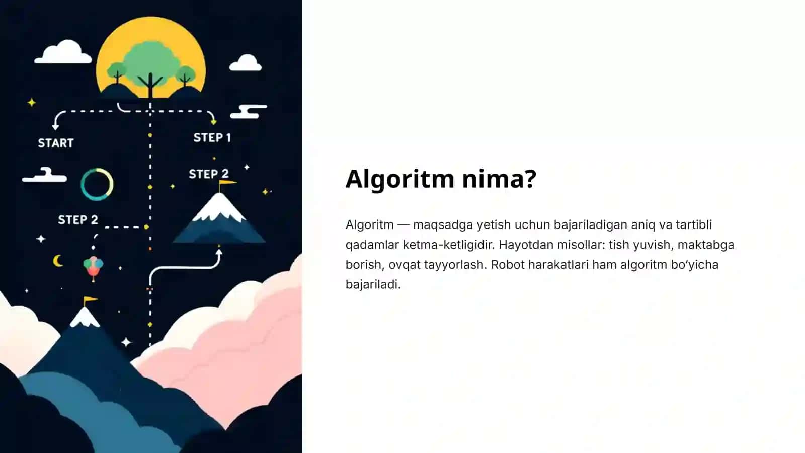 5-sinf informatika darsi: Robotni labirint bo'ylab harakatlantirish 4