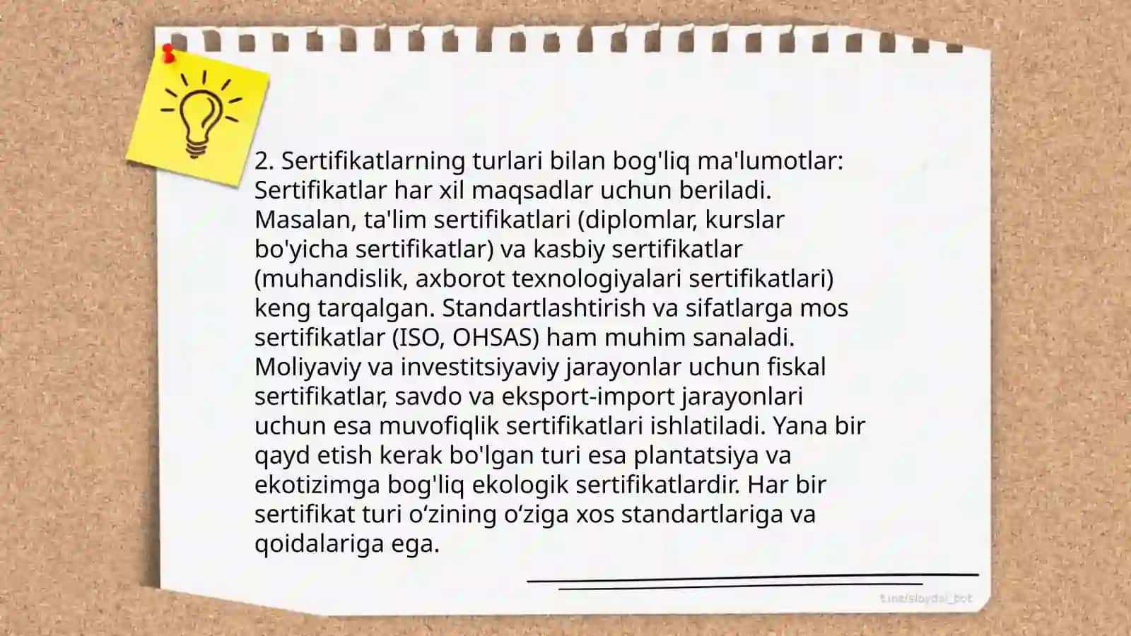 Sertifikatlashtirish va ularning turlari 4
