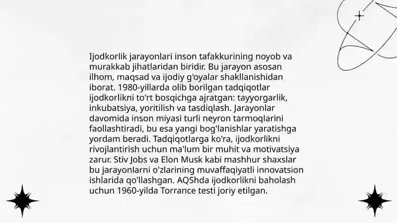 Psixologiya.Aql-idrok va ijodkorlik nazariyasi 4