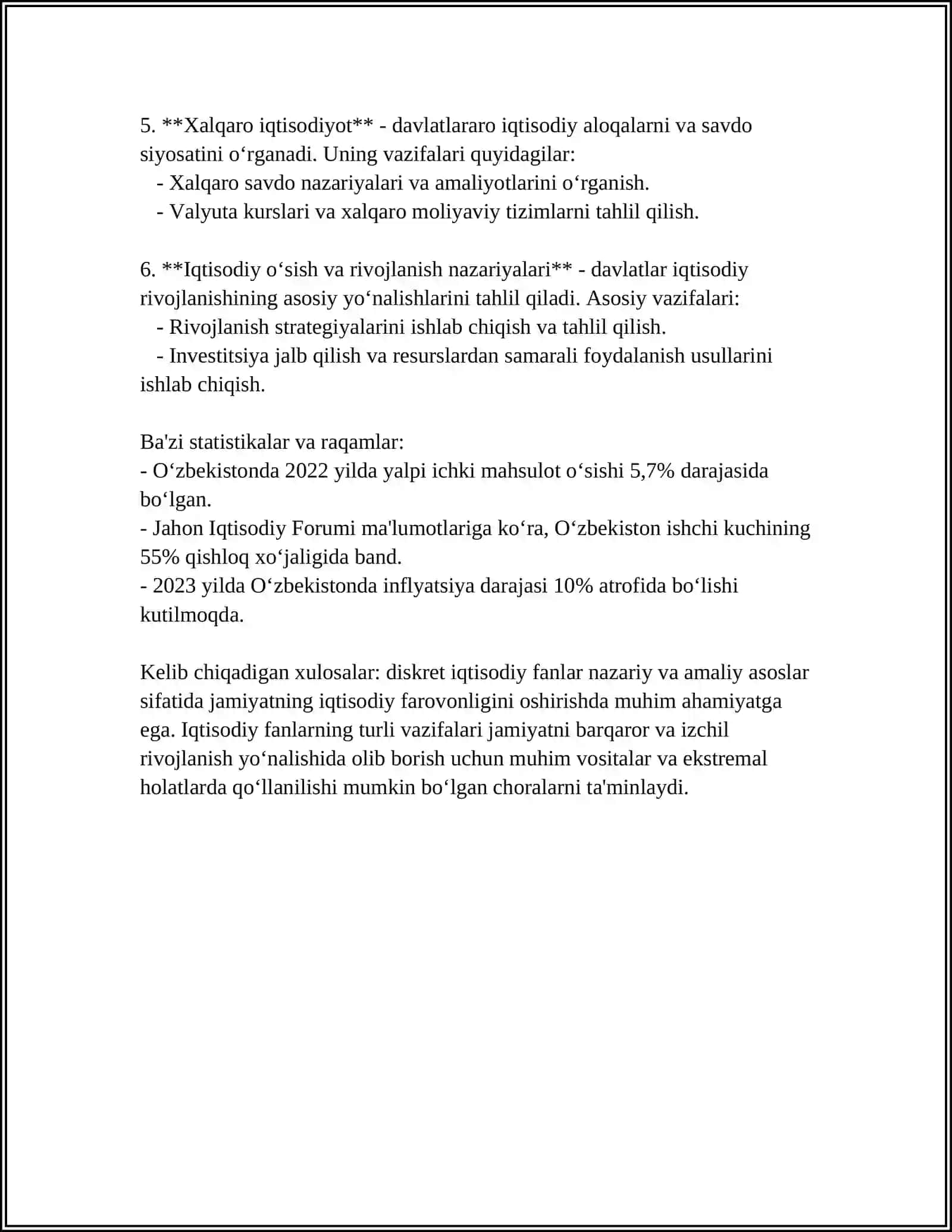 IQTISODIYOT NAZARIYASI FANINING PREDMETI VA ÒRGANISH METODLARI 4
