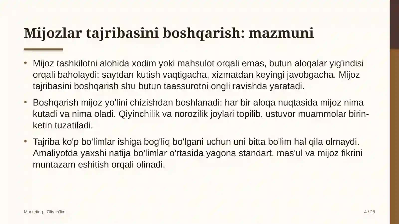 Energetikada mijozlar tajribasini boshqarish 4