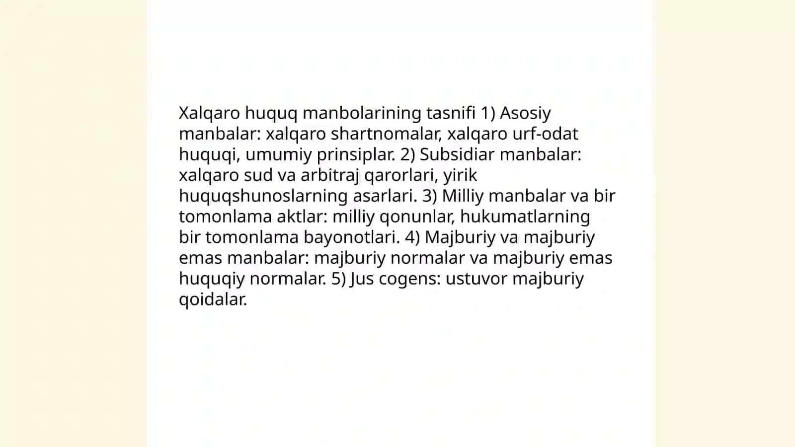 Xalqaro huquq normalari va manbalari 4