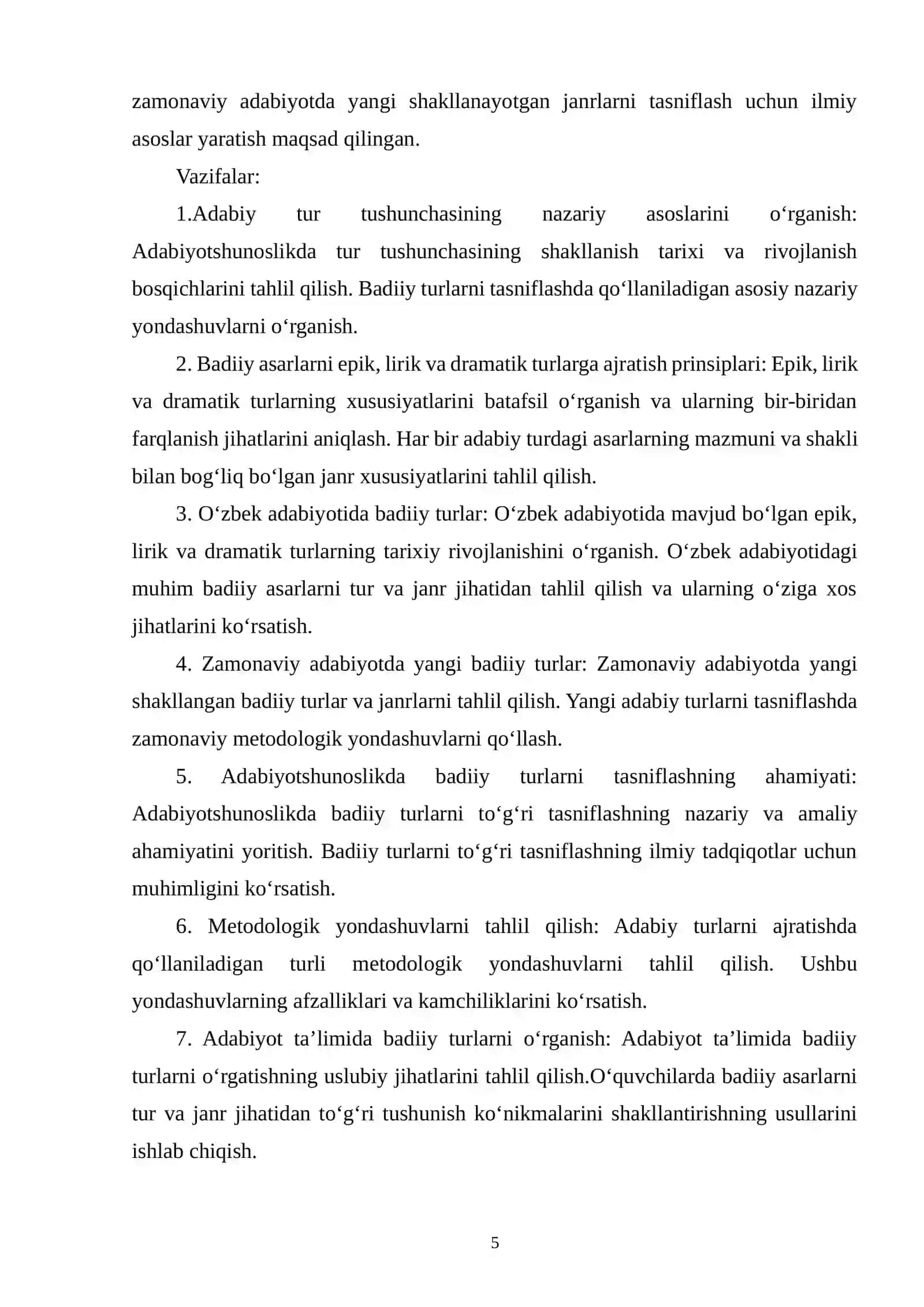 adabiy tur tushunchasi 4