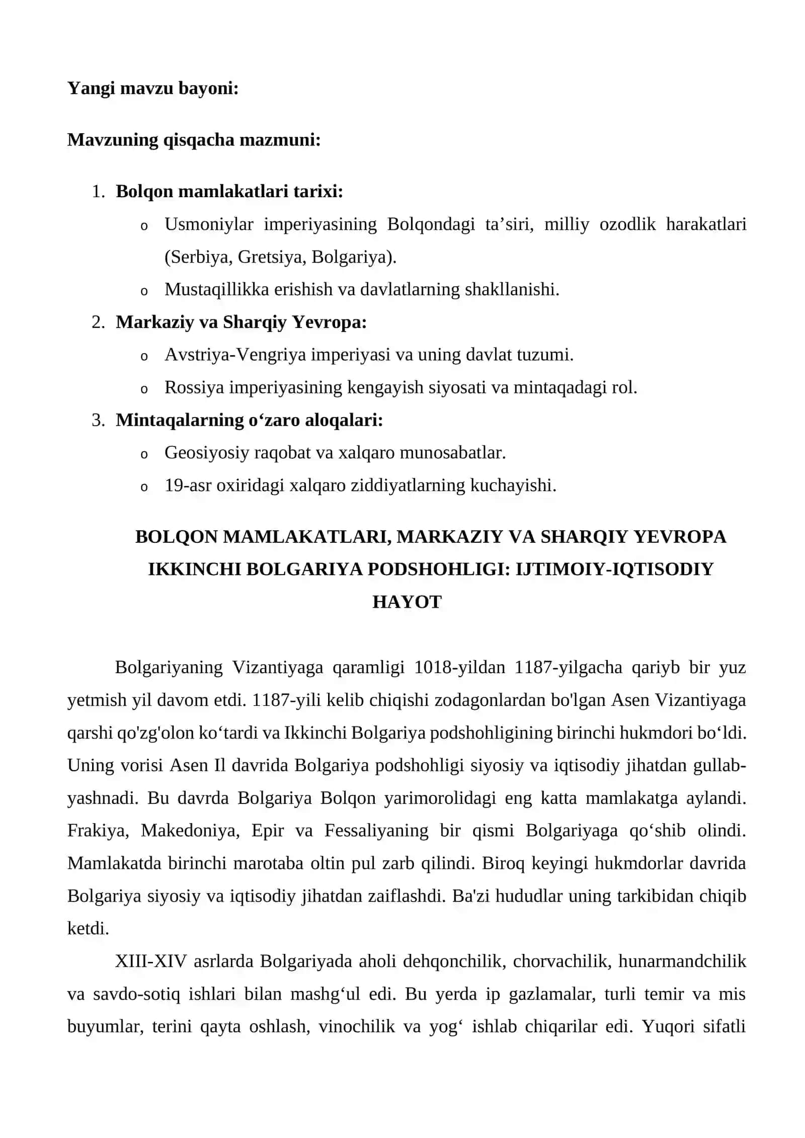 8-sinf Jahon tarixi bo‘yicha dars ishlanmasi 4