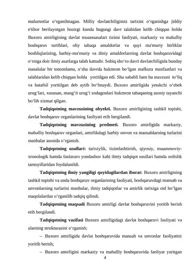 BUXORO AMIRLIGIDAGI MANSAB VA UNVONLAR 4