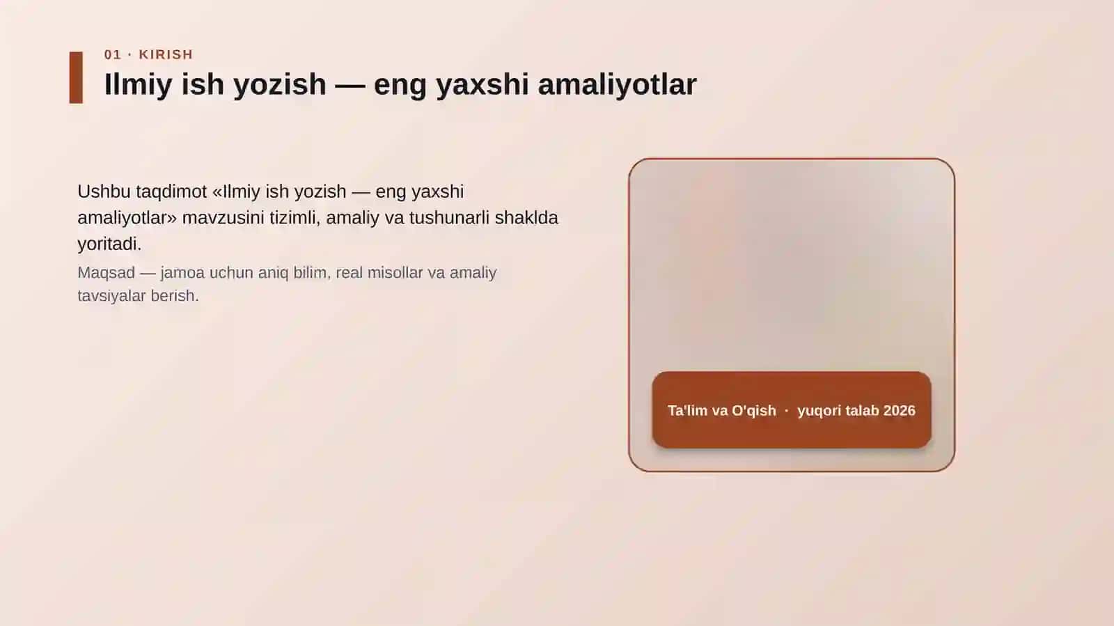 Ilmiy ish yozish — eng yaxshi amaliyotlar 4