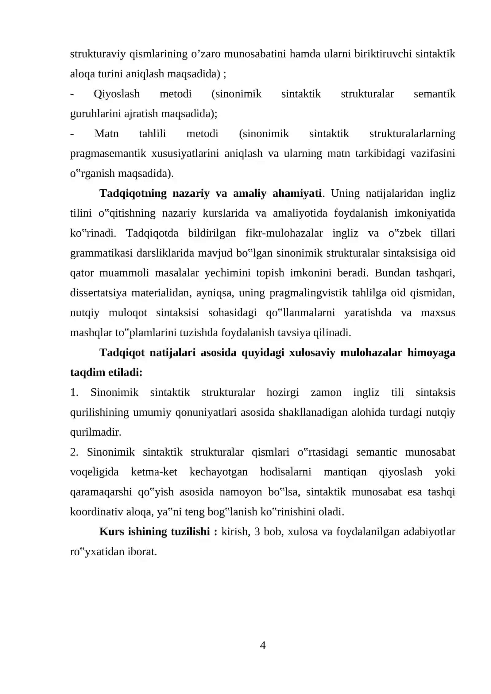 “O’zbek tilshunoslikda zamon kategoriyasning formal tadqiqi” 4