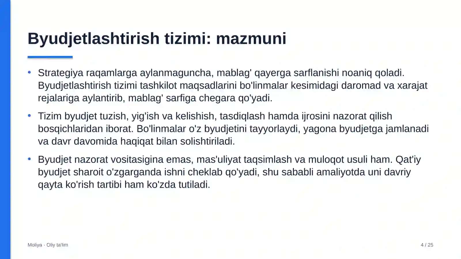 Auditorlik tashkilotlarida budjetlashtirish tizimi 4