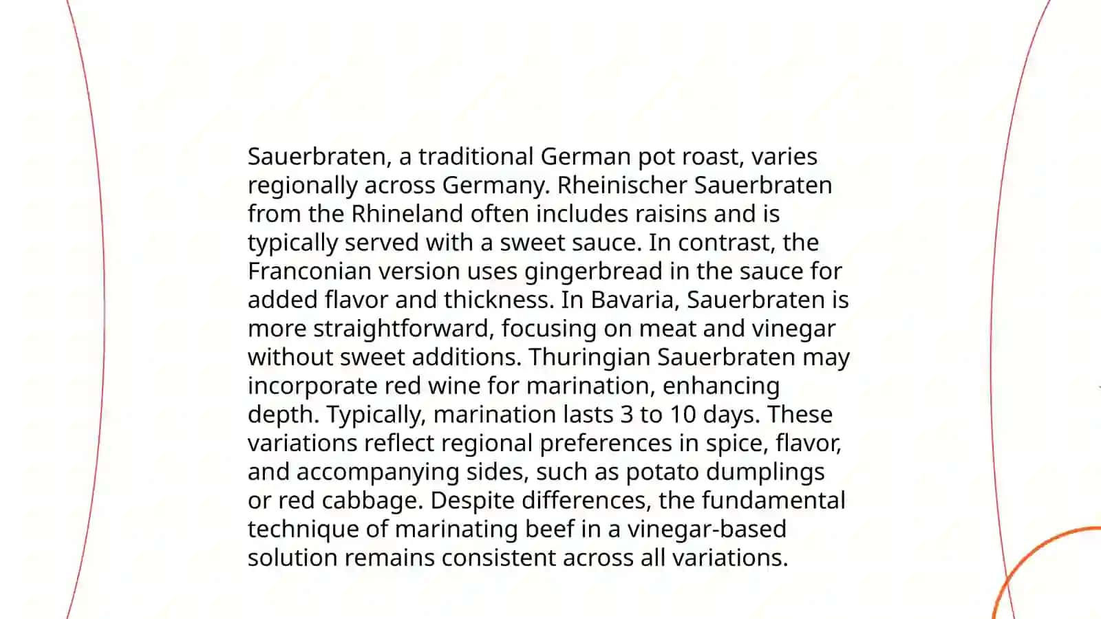The Origin of Sauerbraten 4