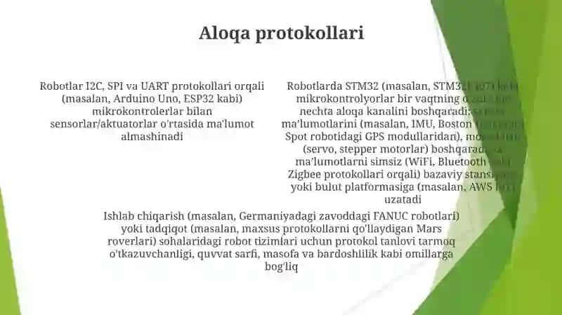 Mikrokontrollerlar robotlar iģish 4