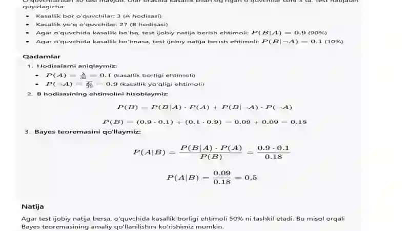 Bayes taqsimoti 4