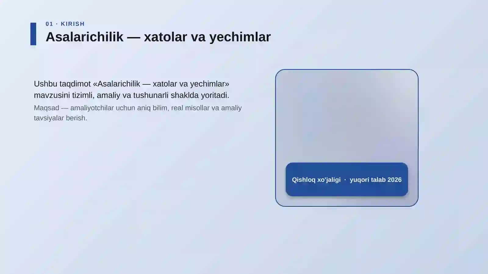 Asalarichilik — xatolar va yechimlar 4