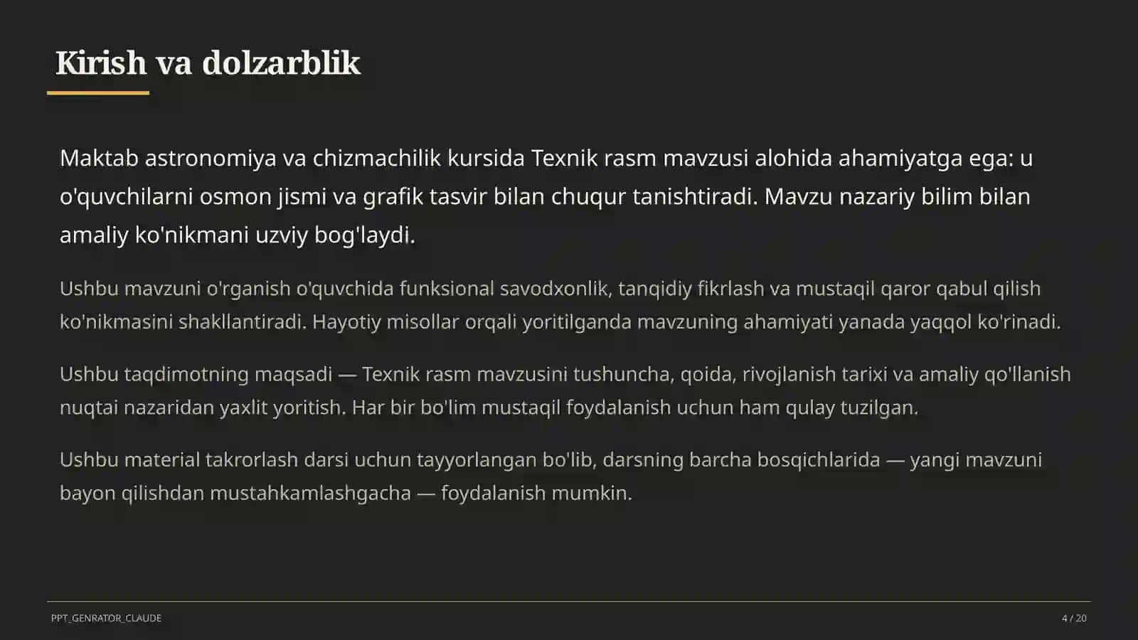 Texnik rasm (8-sinf) 4