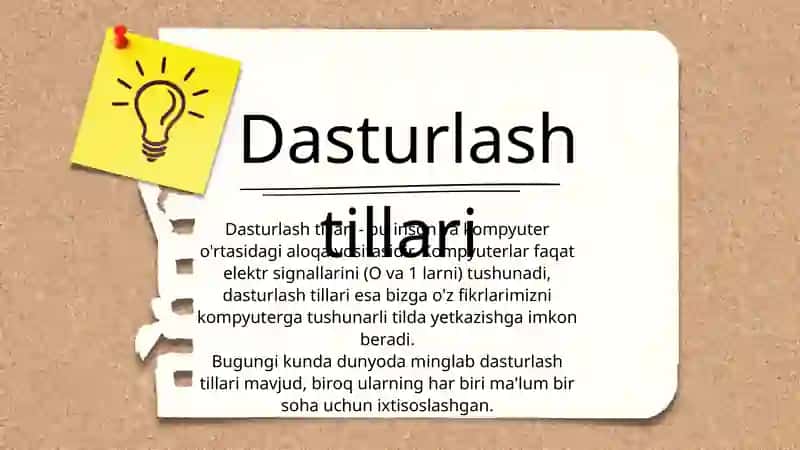 Dasturlash tillari tarixi 4