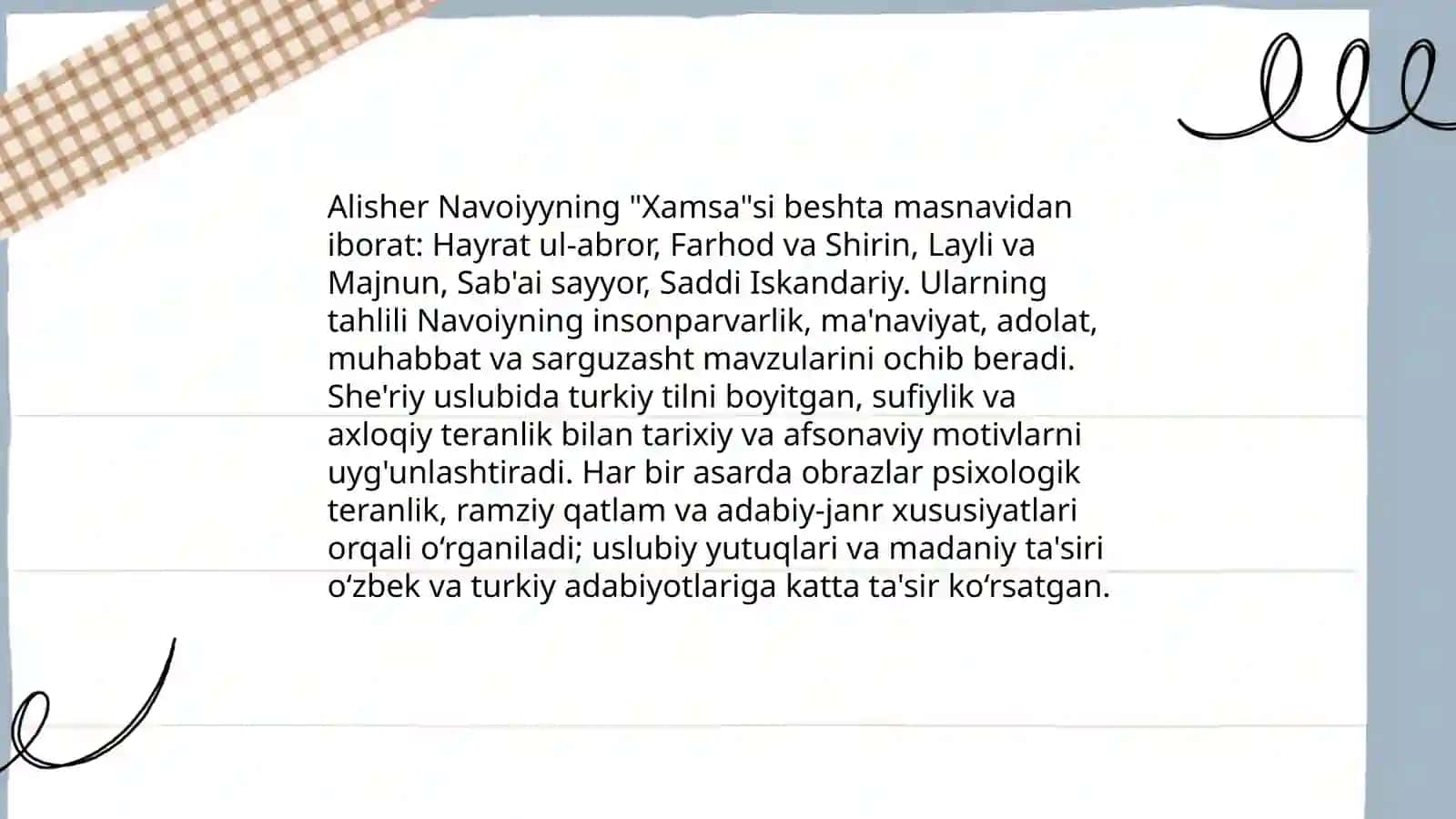 Alisher Navoiy hayoti va tarjimai holi 4