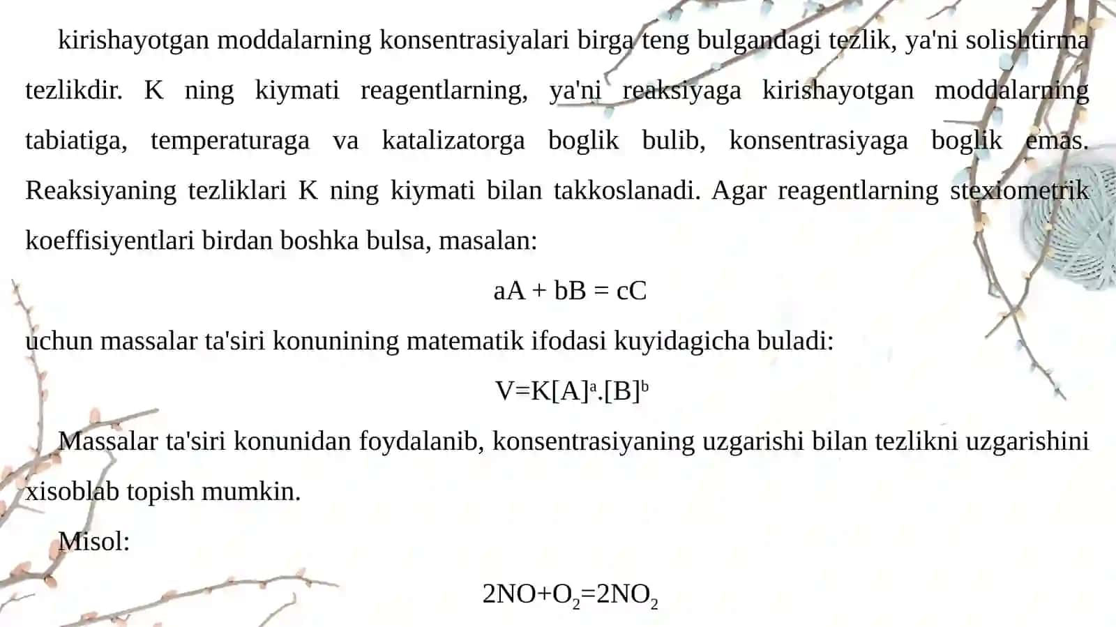 Kimyoviy reaksiya tezligi haqida umumiy maʼlumot 4