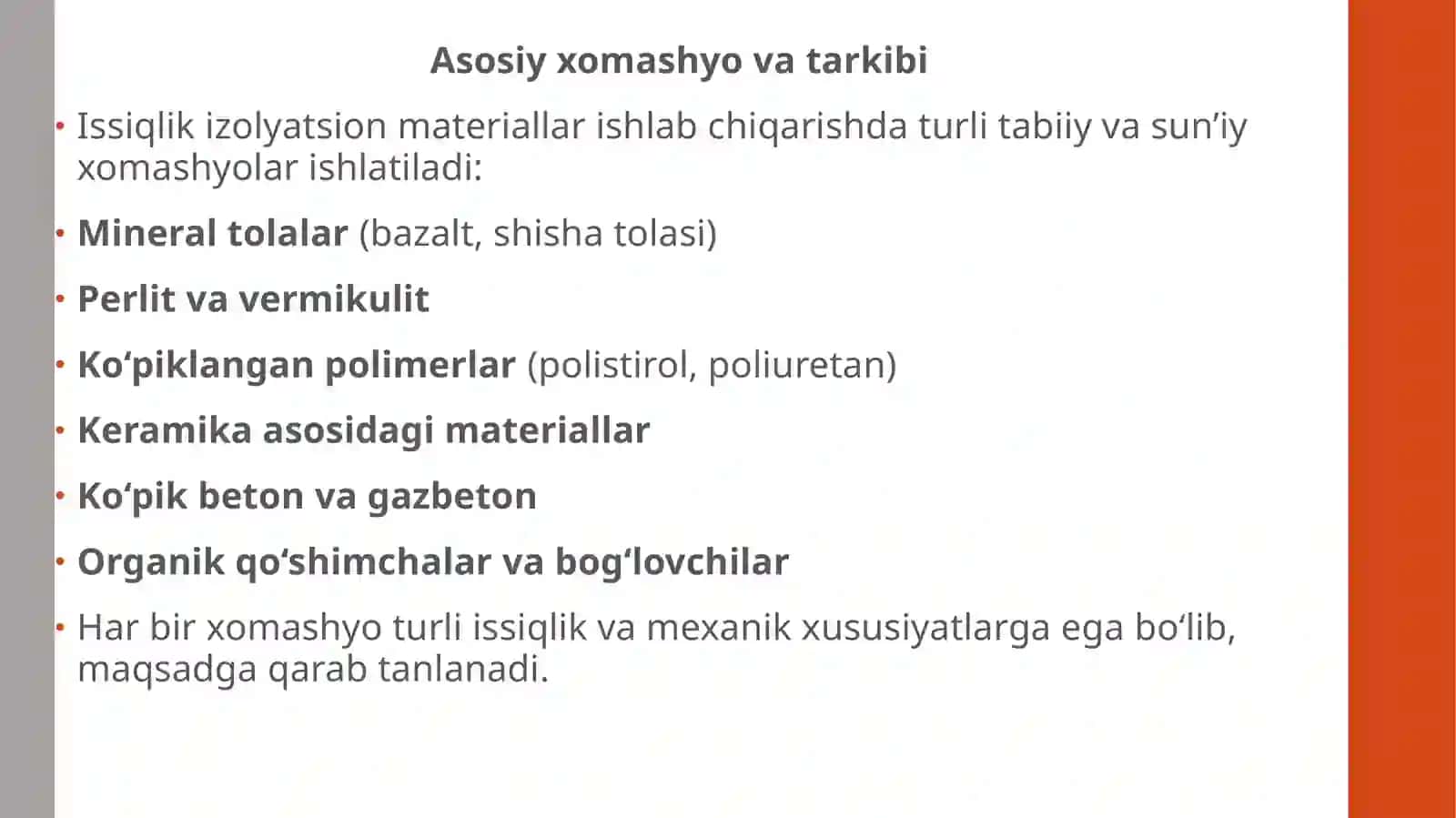 Issiqlik himoyalovchi materiallar texnologiyasi 4