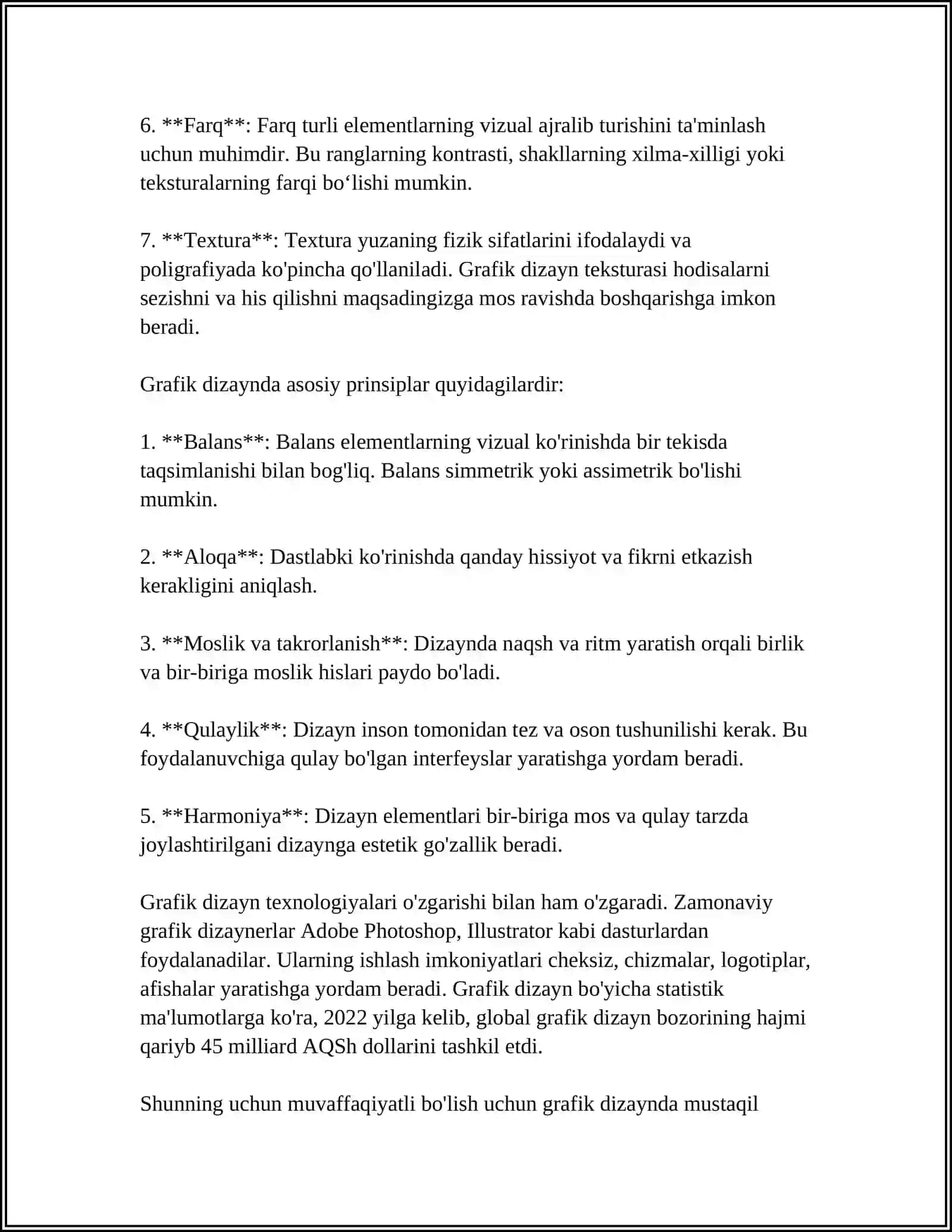Kompyuter grafikasi va dizayn ishlarini bajarish uchun foydalanuvchi interfeysini sozlash 4