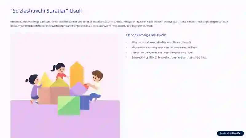 Sifat So'z Turkumini O'rganishda Interfaol Usullar 4