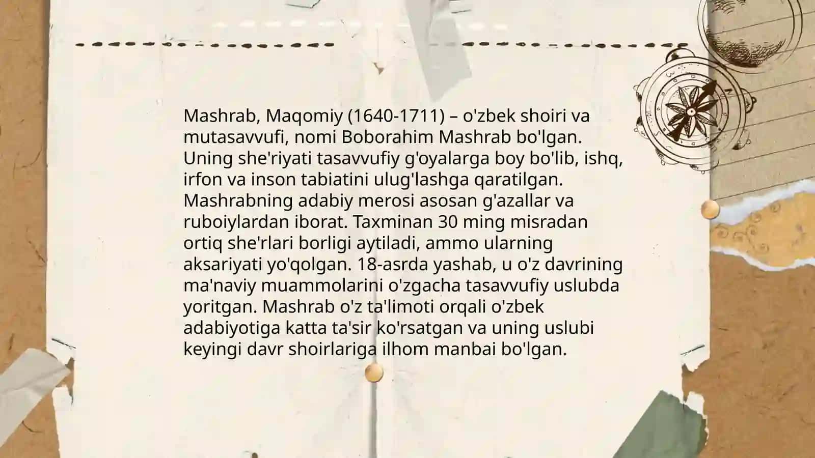 Mashrab ijodiy merosi 4