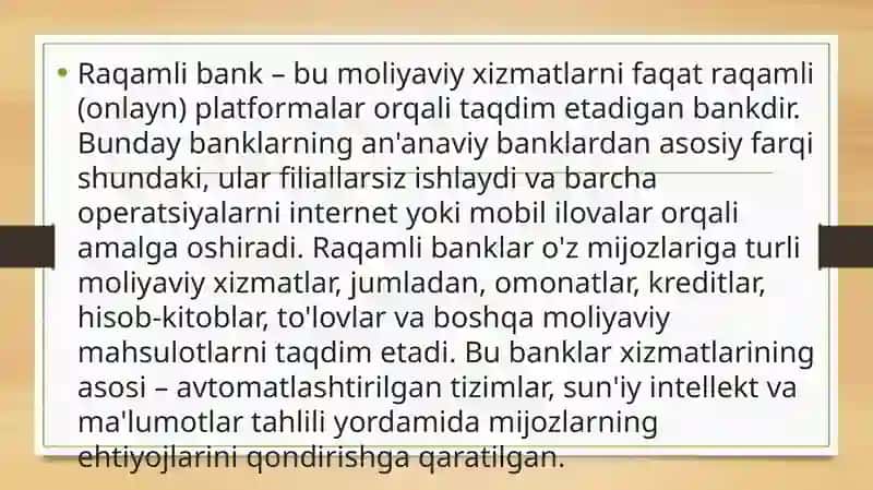Raqamli bank operatsiyalari 4