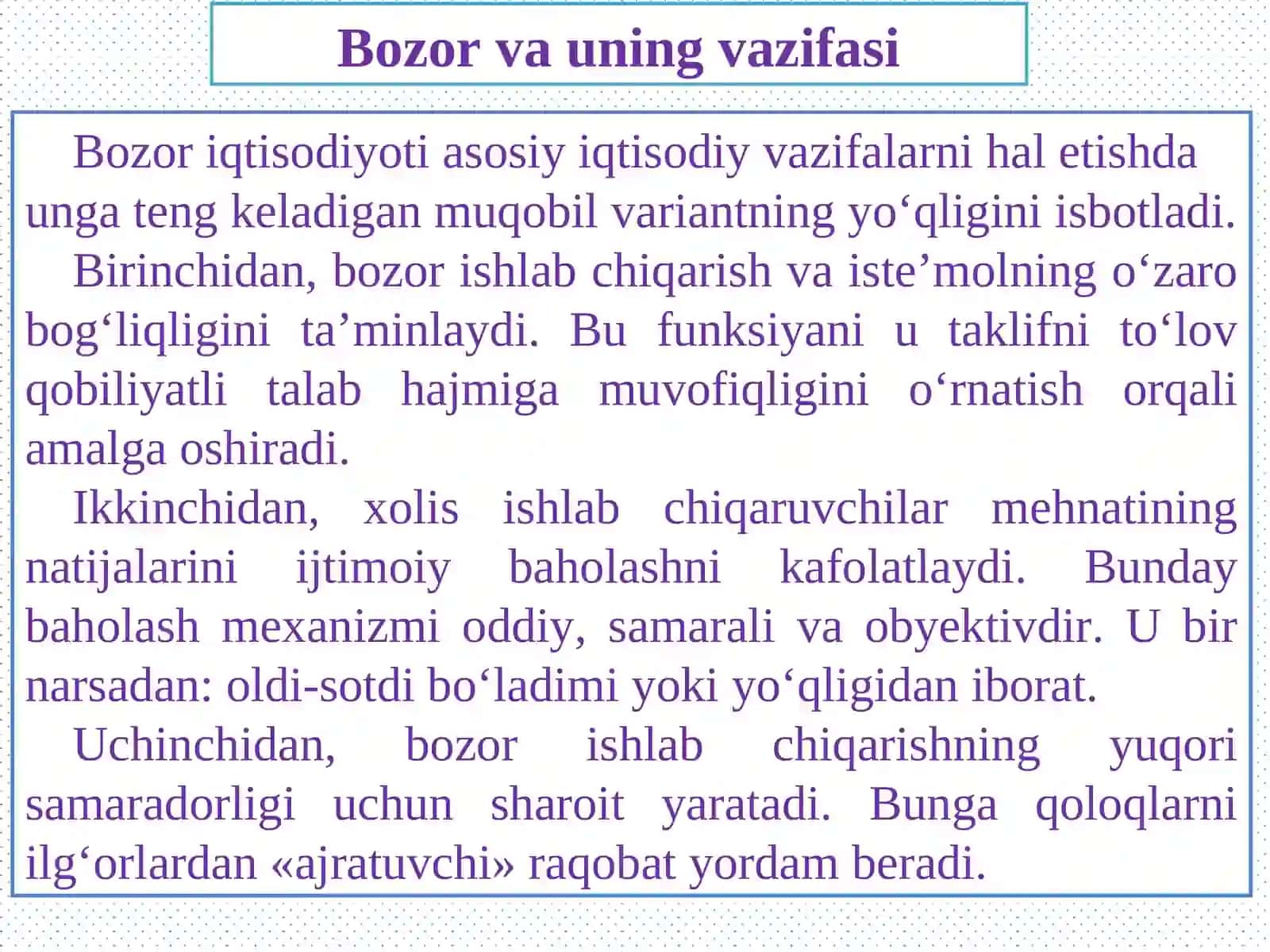 Mikroiqtisodiyot fanini predmeti va maqsadi 4