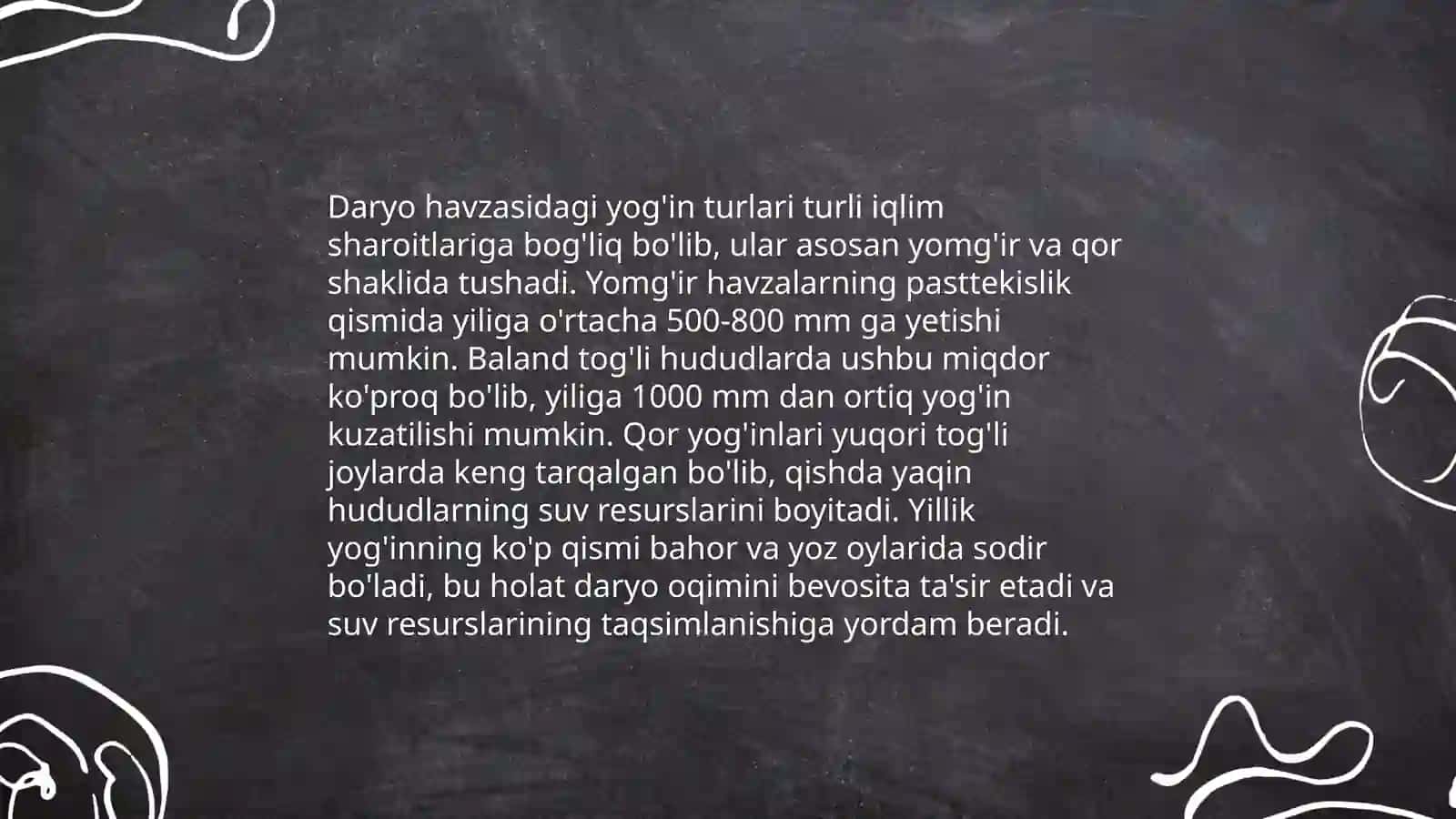 Atmosfera yoğinlarining daryo xavzasi bõyicha taqsimoti 4