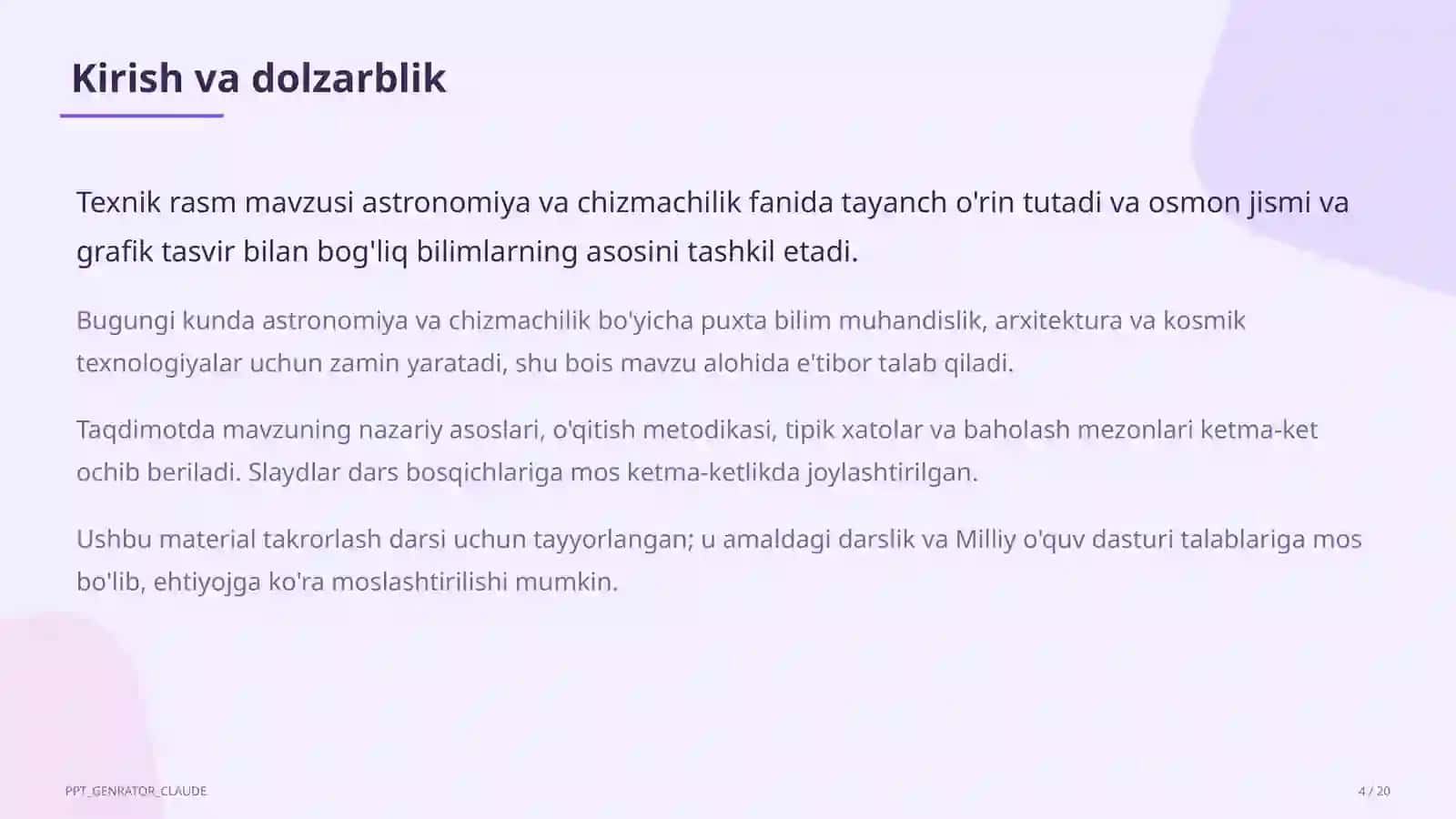 Texnik rasm (8-sinf) 4