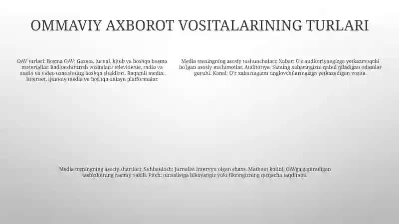 Media Talimning Asosiy Tushinchalari Va Tayanch Iboralari 4