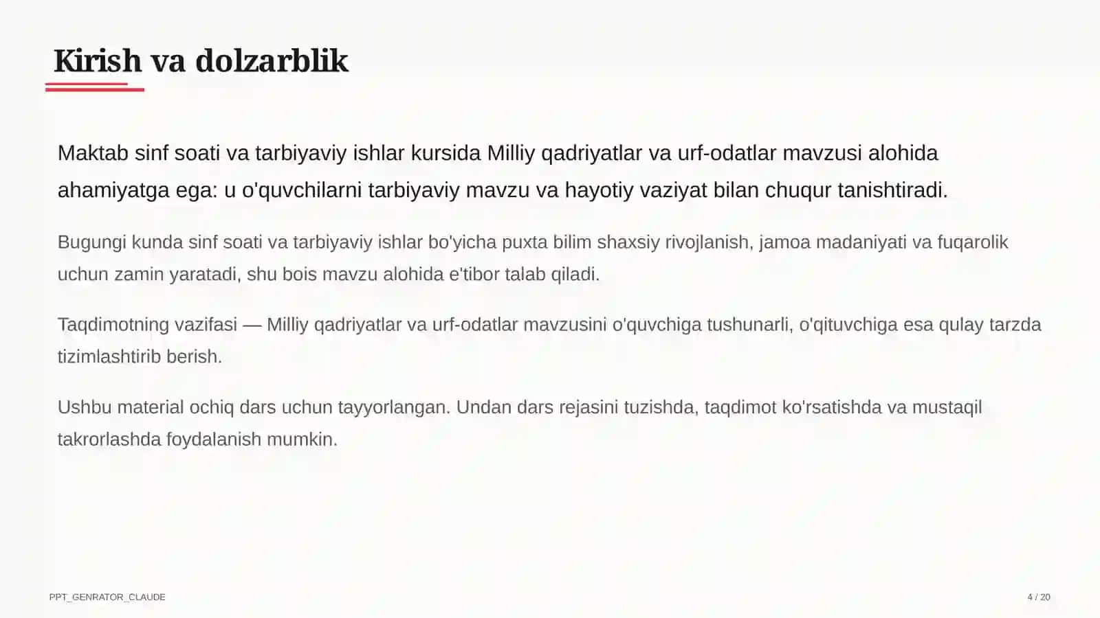 Milliy qadriyatlar va urf-odatlar 4
