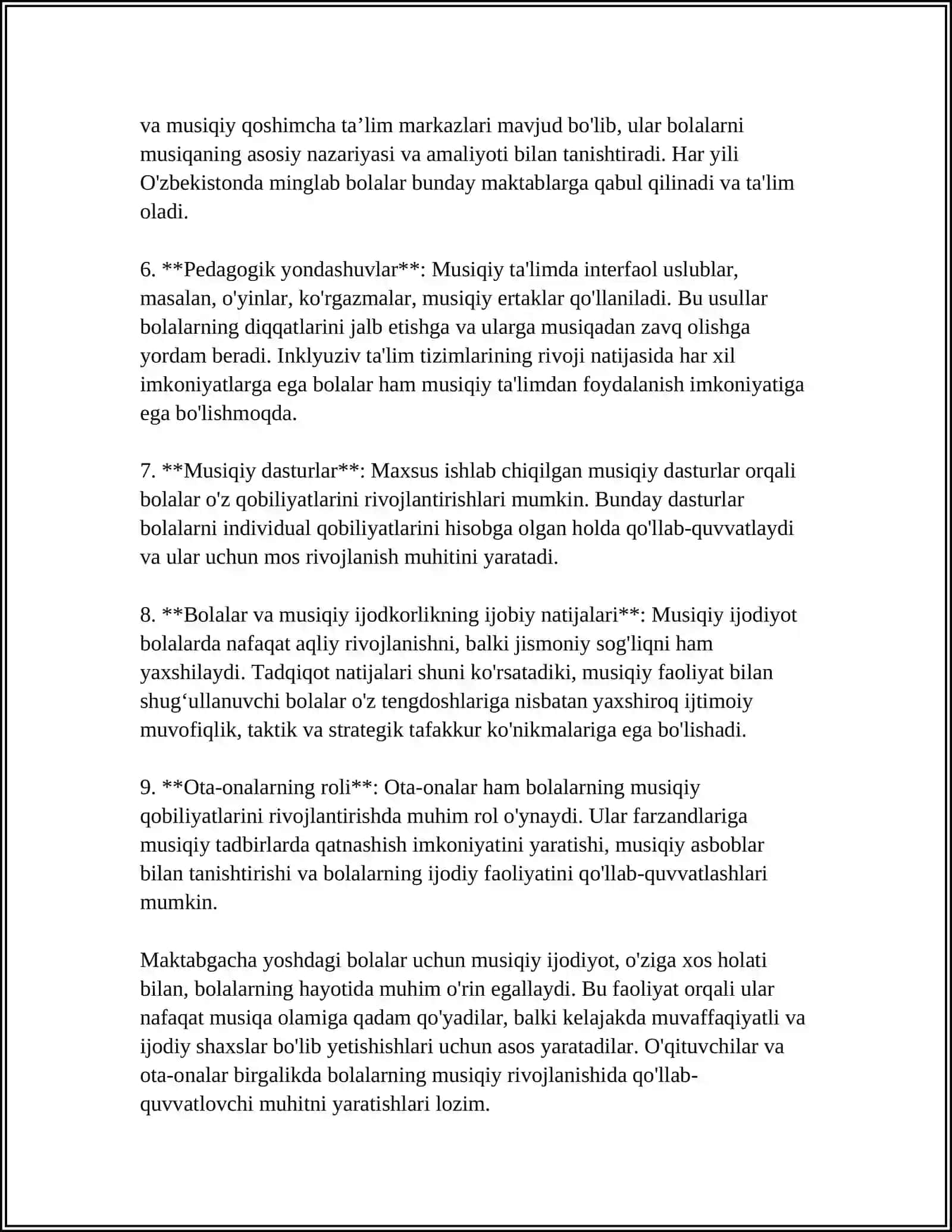 Maktabgacha Yoshdagi Bolalar Uchun Musiqiy Ijodiyot 4