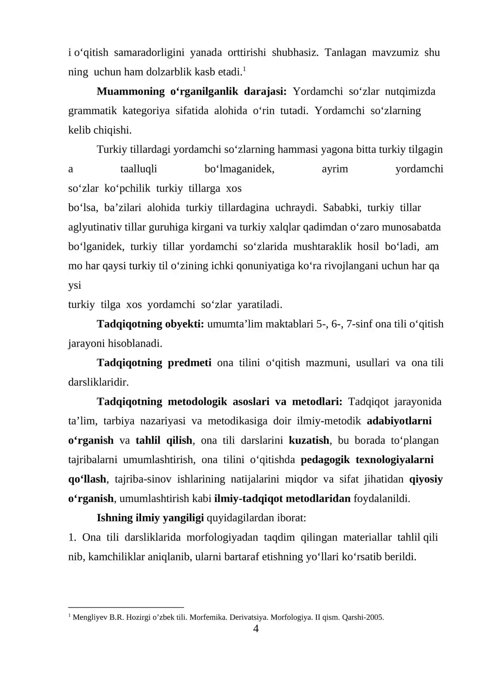 O'zbek tilida yordamchi so'zlar 4