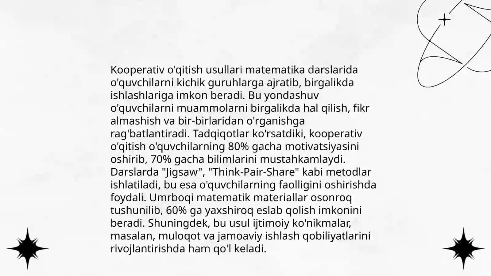 Interfaol dars usullarining mohiyati 4