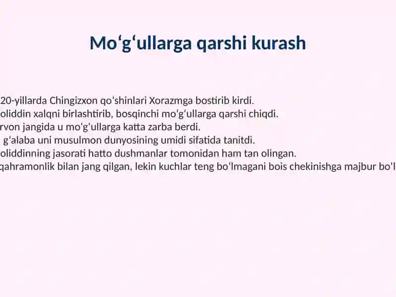 Jaloliddin Manguberdi – Vatan himoyachisi 4